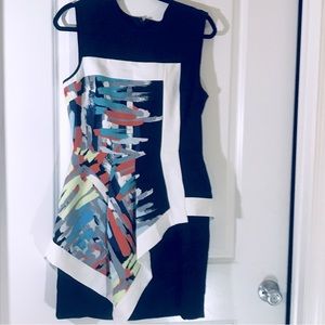 NWT BCBG Max Azria Alessandra Dress - Black and White - Women 10